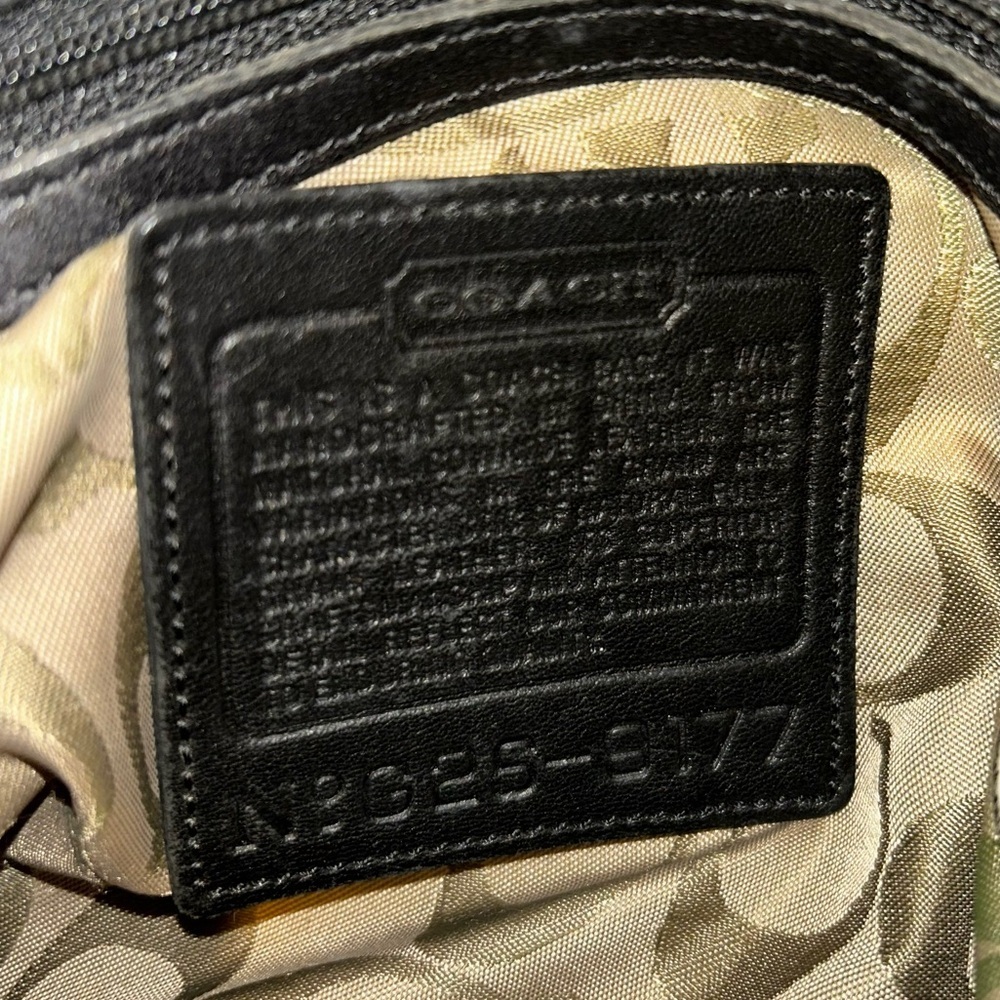 Coach Vintage Black Leather Satchel Bag - Picture 6 of 6